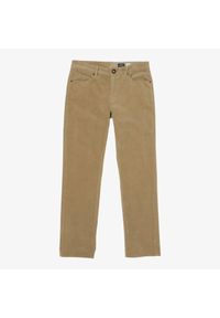 Spodnie Volcom Solver sztruksowe khaki. Kolor: zielony. Materiał: sztruks. Sport: skateboard #1