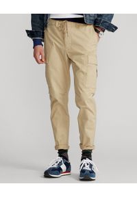 Ralph Lauren - RALPH LAUREN - Beżowe spodnie cargo. Kolor: beżowy. Materiał: tkanina, bawełna