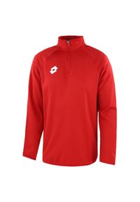 Bluza piłkarska dla dzieci LOTTO JR ELITE HZ PL. Kolor: czerwony. Szerokość buta: średnie. Sport: piłka nożna #1