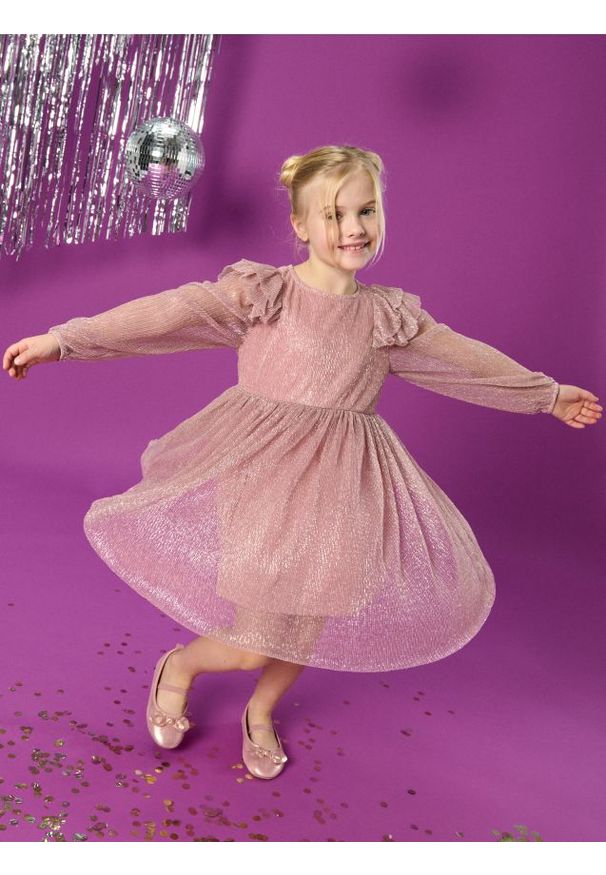 Sinsay - Sukienka babydoll - różowy. Kolor: różowy