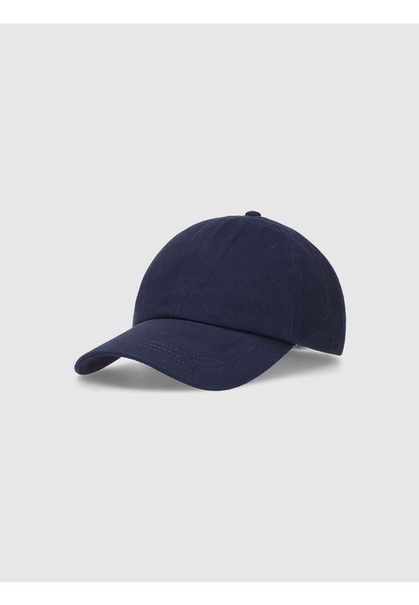 4f - 4F Czapka z daszkiem strapback uniseks - granatowa L/XL. Kolor: niebieski. Materiał: bawełna, materiał. Sezon: lato. Styl: sportowy
