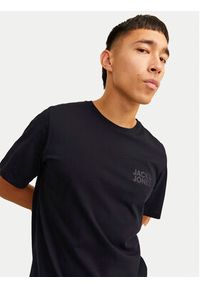 Jack & Jones - Jack&Jones T-Shirt Corp Logo 12151955 Czarny Standard Fit. Kolor: czarny. Materiał: bawełna #4