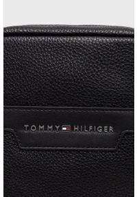 TOMMY HILFIGER - Tommy Hilfiger Saszetka kolor czarny. Kolor: czarny. Wzór: aplikacja #4