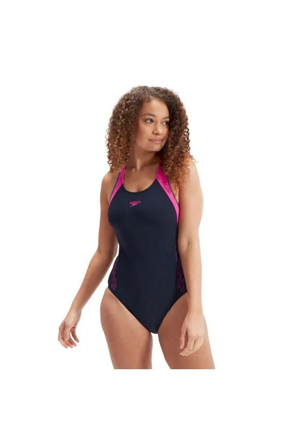 Strój kąpielowy Damski Speedo HyperBoom Flyback Czarny. Kolor: niebieski