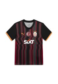 Puma - Młodzieżowa koszulka Galatasaray SK 24/25 PUMA Black Intense Orange. Kolor: pomarańczowy, czarny, wielokolorowy, żółty