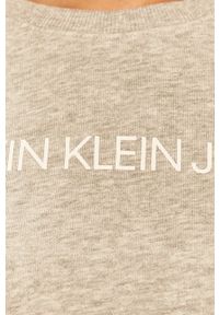 Calvin Klein Jeans - Bluza J20J209761.NOS. Okazja: na co dzień. Kolor: szary. Wzór: nadruk. Styl: casual #4