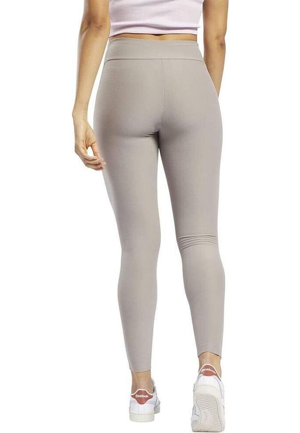Legginsy treningowe damskie Reebok CL WDE Cozy Knit. Kolor: beżowy