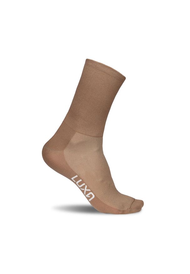LUXA - Skarpetki Rowerowe Unisex Luxa Classic. Kolor: brązowy. Materiał: poliamid, elastan. Sport: kolarstwo
