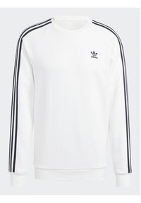 Adidas - adidas Bluza Adicolor Classics 3-Stripes Crew Sweatshirt IA4862 Biały Regular Fit. Kolor: biały. Materiał: bawełna #4