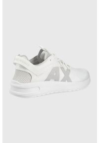 Armani Exchange buty XUX132.XV556.00152 kolor biały. Nosek buta: okrągły. Zapięcie: sznurówki. Kolor: biały. Materiał: materiał, guma #2
