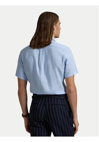 Polo Ralph Lauren Koszula 710968912005 Błękitny Custom Fit. Typ kołnierza: polo. Kolor: niebieski. Materiał: len #5