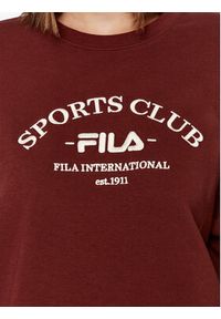 Fila Bluza FAW0593 Brązowy Regular Fit. Kolor: brązowy. Materiał: bawełna