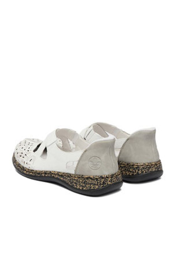 Rieker Półbuty CEO-46352-80 Biały. Kolor: biały. Materiał: skóra