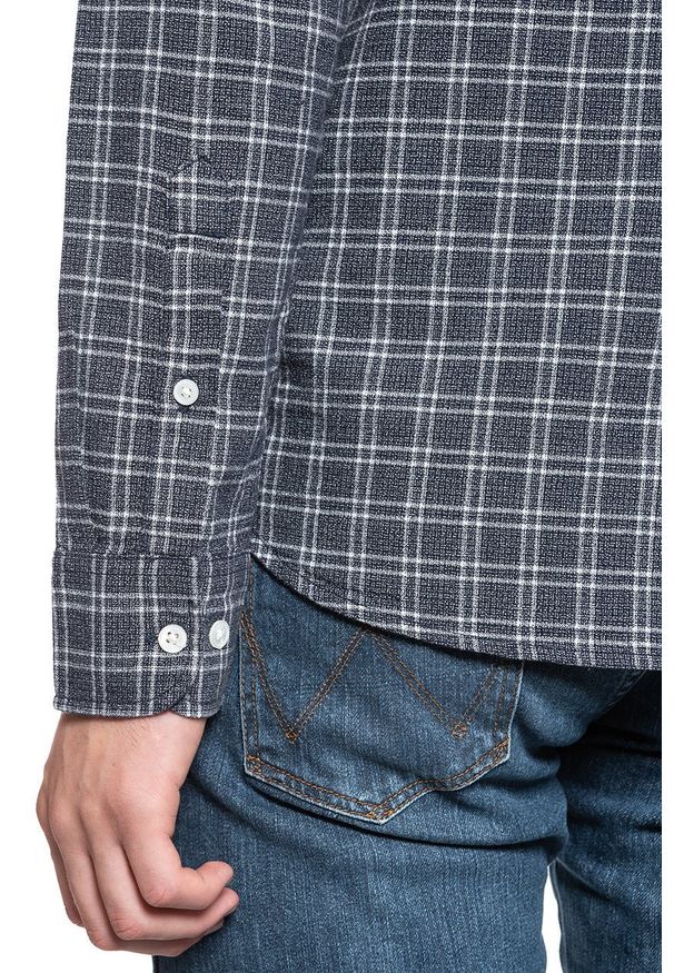 Lee - KOSZULA LEE REFINED BUTTON DOWN MIDNIGHT NAVY L882OQMA 112123594. Typ kołnierza: button down. Materiał: bawełna