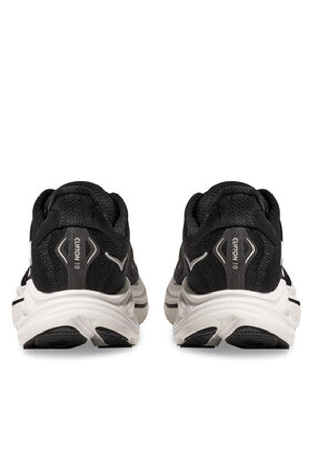 HOKA - Hoka Buty do biegania Clifton 10 Wide 1162050 Czarny. Kolor: czarny. Materiał: materiał