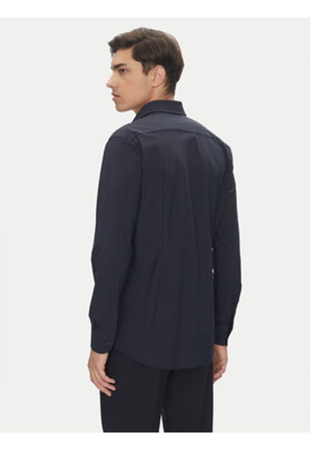 BOSS Koszula P-Hank 50539391 Granatowy Slim Fit. Kolor: niebieski. Materiał: syntetyk