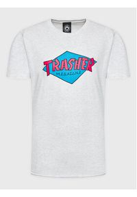 Thrasher T-Shirt Trasher Szary Regular Fit. Kolor: szary. Materiał: bawełna