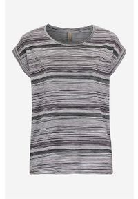 Soyaconcept - T-shirt Galina. Kolor: fioletowy. Materiał: jersey