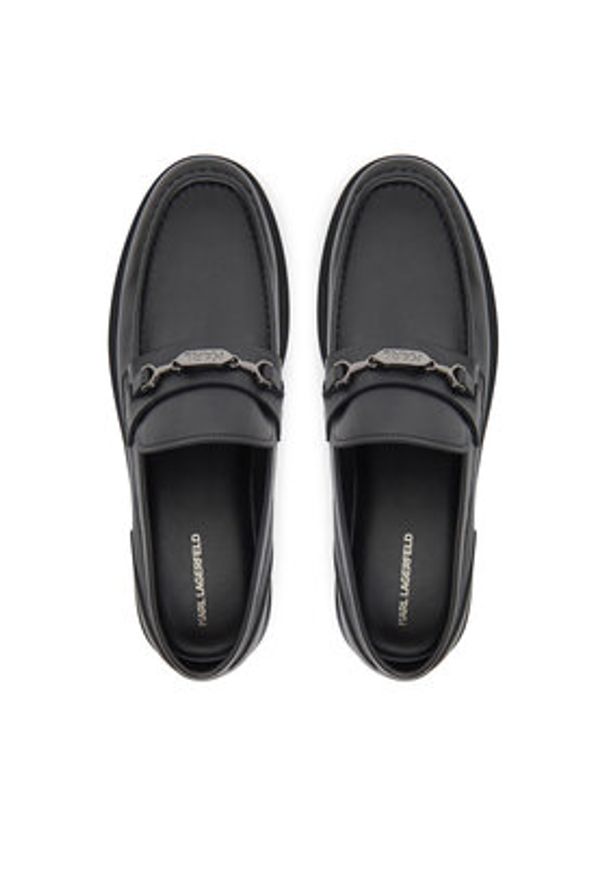 Karl Lagerfeld - KARL LAGERFELD Mokasyny Kingston KL12215 Czarny. Kolor: czarny. Materiał: skóra