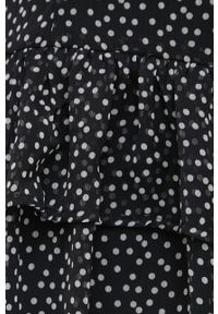 JDY sukienka kolor czarny mini rozkloszowana. Kolor: czarny. Materiał: poliester, tkanina. Typ sukienki: rozkloszowane. Długość: mini