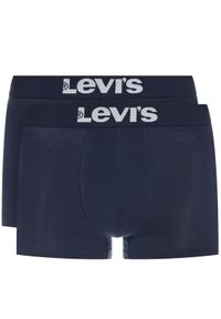 Levi's® Komplet 2 par bokserek Solid Basic 905002001 Granatowy. Kolor: niebieski. Materiał: bawełna