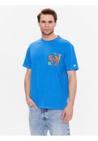 Guess T-Shirt F3GI04 K6XN4 Niebieski Regular Fit. Kolor: niebieski. Materiał: bawełna #1