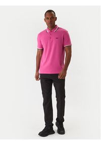 BOSS Polo Paddy 50469055 Różowy Regular Fit. Typ kołnierza: polo. Kolor: różowy. Materiał: bawełna #3