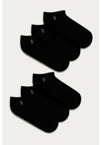 Polo Ralph Lauren - Skarpetki (6-pack). Kolor: czarny. Materiał: materiał. Wzór: gładki #1
