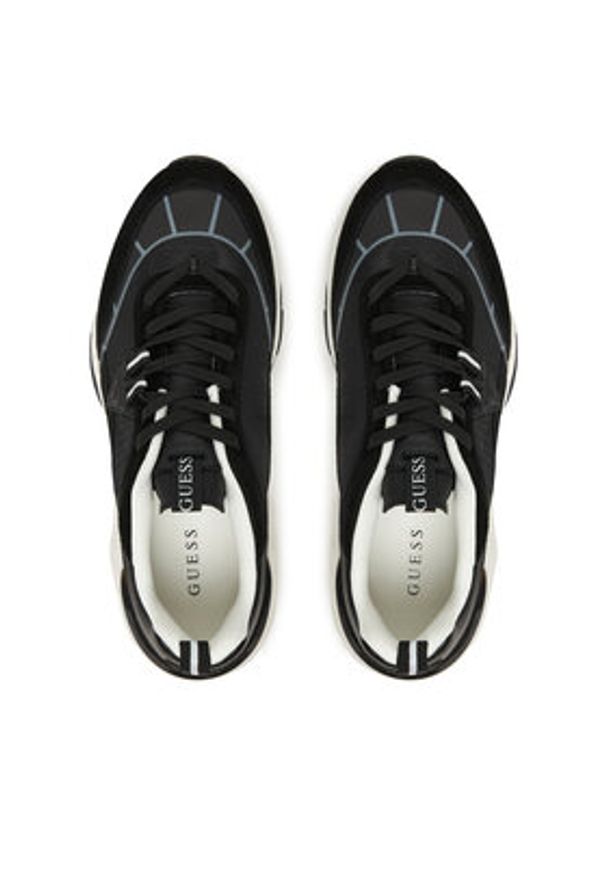 Guess Sneakersy FMTVAL FAB12 Czarny. Kolor: czarny. Materiał: materiał