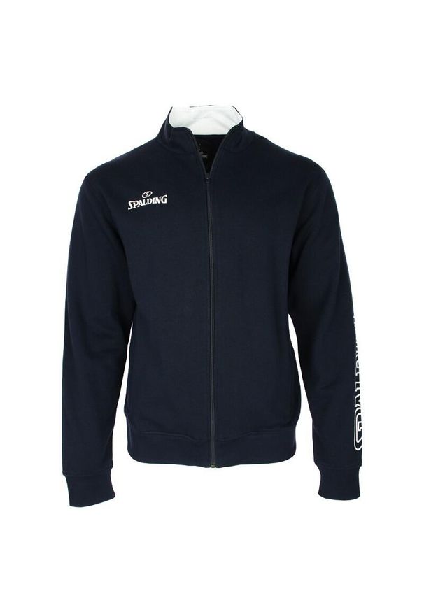 SPALDING - Kurtka z zamkiem błyskawicznym Spalding Team II. Kolor: niebieski. Sport: koszykówka, fitness