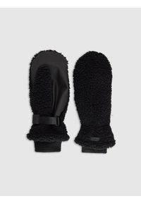 4f - 4F Rękawiczki z jednym palcem uniseks - czarne L/XL. Kolor: czarny. Materiał: syntetyk, materiał. Sezon: zima. Styl: casual, elegancki