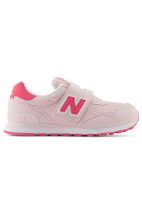 Buty dziecięce New Balance PV515KI – różowe. Okazja: na uczelnię. Kolor: różowy. Materiał: materiał, syntetyk, guma. Szerokość cholewki: normalna