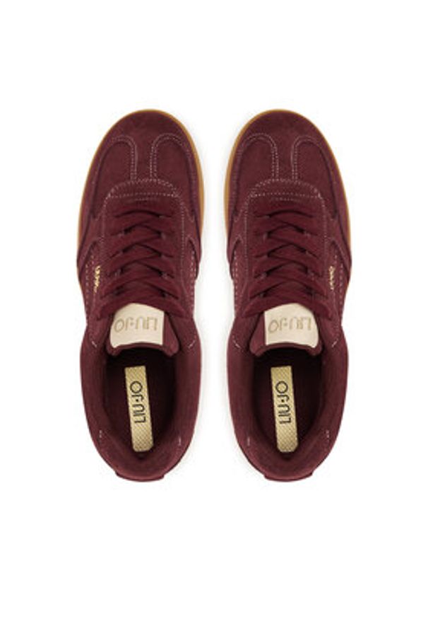 Liu Jo Sneakersy Connor 01 BF5069 PX002 Bordowy. Kolor: czerwony. Materiał: zamsz, skóra