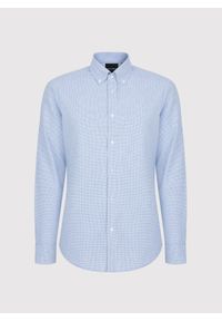 Pako Lorente - PAKO LORENTE - Niebieska koszula w pepitkę. Kolor: niebieski. Materiał: bawełna. Długość rękawa: długi rękaw. Długość: długie #3