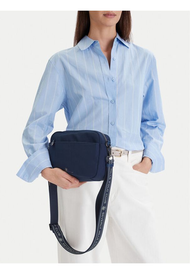 Beverly Hills Polo Club Torebka CEOWB-BHPC-L-007-09 Granatowy. Kolor: niebieski