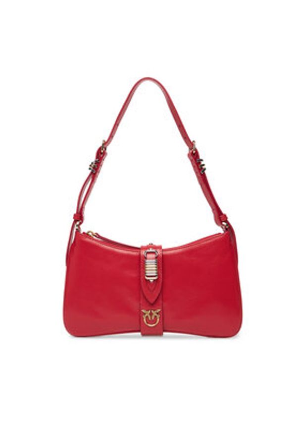 Pinko - PINKO Torebka Arthemis Shoulder Mini AI 24-25 PLTT 103512 A29V Czerwony. Kolor: czerwony. Materiał: skórzane