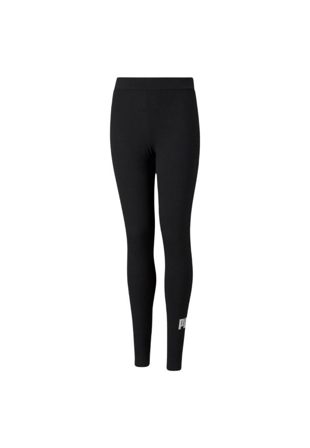 Puma - Legginsy Dziecięce Logo ESS. Kolor: czarny. Styl: sportowy