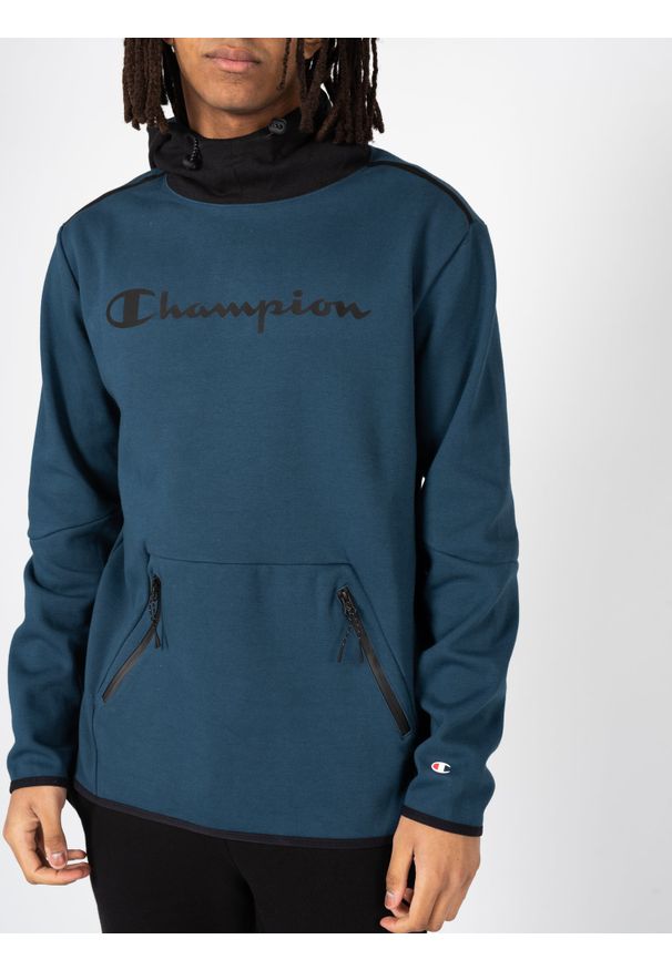 Champion Bluza | 218126 | Mężczyzna | Czarny, Niebieski. Okazja: na co dzień. Kolor: czarny, wielokolorowy, niebieski. Materiał: poliester, bawełna. Wzór: nadruk. Styl: klasyczny, elegancki, casual