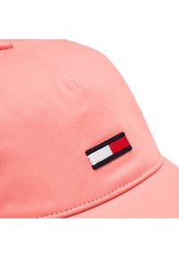 Tommy Jeans Czapka z daszkiem Tjw Elongated Flag Cap AW0AW15842 Różowy. Kolor: różowy. Materiał: materiał #3