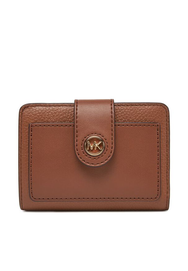 MICHAEL Michael Kors Duży Portfel Damski 32H3G0KD5L Brązowy. Kolor: brązowy. Materiał: skóra