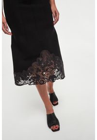 Twinset Milano - Spódnica ażurowa midi TWINSET. Wzór: ażurowy #4