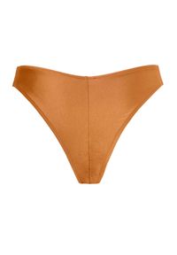 NOIRE SWIMWEAR - Dół od bikini V-Shape Amber. Stan: obniżony. Kolor: pomarańczowy. Materiał: tkanina #3