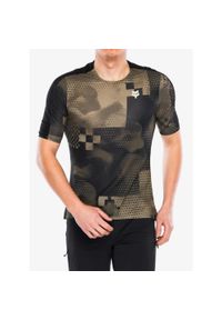FOX - Koszulka rowerowa męska Fox Flexair Ascent SS Jersey Pulse. Kolor: brązowy. Materiał: jersey