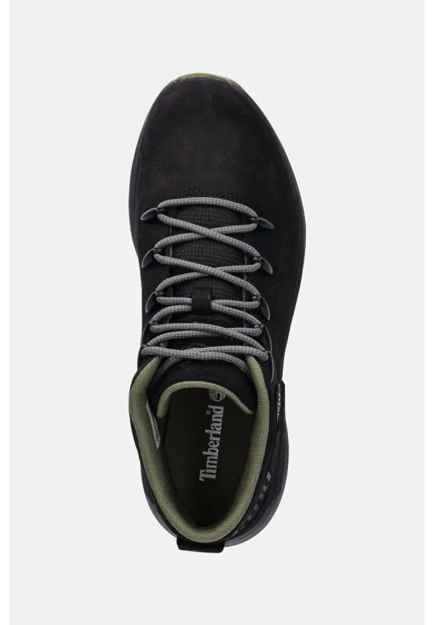 Sneakersy męskie Timberland Sprint Trekker MID LACE UP SNEAKER BLACK NUBUCK. Kolor: czarny. Materiał: nubuk. Sport: bieganie