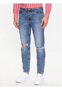 Hugo Jeansy 50493882 Niebieski Tapered Fit. Kolor: niebieski