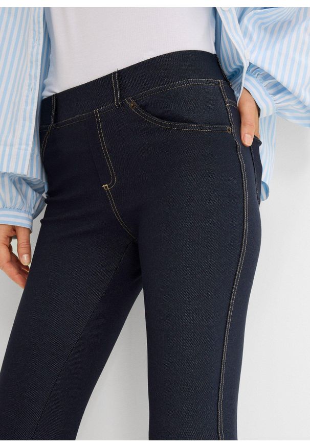 bonprix - Legginsy o wyglądzie dżinsów. Kolor: niebieski