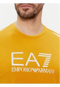 EA7 Emporio Armani T-Shirt 3DPT29 PJULZ 1680 Żółty Regular Fit. Kolor: żółty. Materiał: bawełna #5