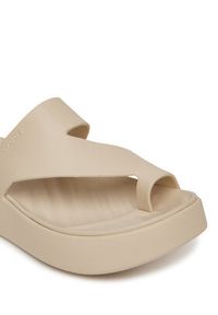 Crocs Japonki Getaway Platform Toe Loop 210834 Beżowy. Kolor: beżowy. Obcas: na platformie #3