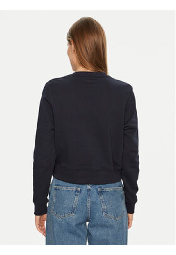 Guess Jeans Bluza W5RQ28 K68I4 Granatowy Regular Fit. Kolor: niebieski. Materiał: bawełna