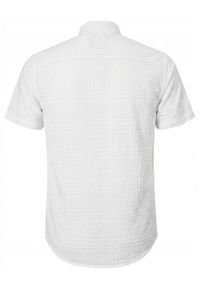 Weekendowa Koszula Męska, Taliowany Krój - Pako Jeans - Biała. Okazja: na co dzień. Kolor: biały. Materiał: bawełna. Styl: casual #5